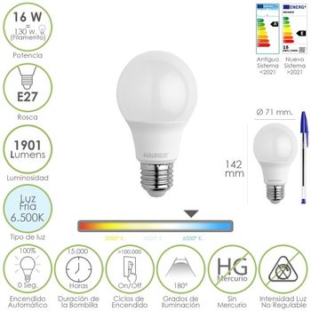 Bombilla inteligente SmartLED E27 Ksix, 9W equivalente 60W, 806 lm, App  compatible Alexa, Google Home y Siri, CCT, 2 uds