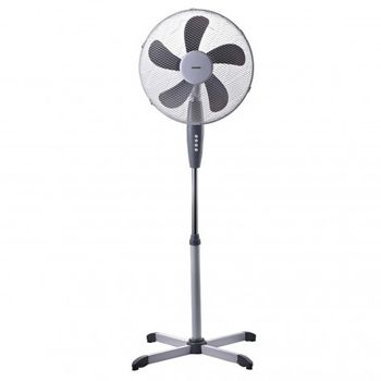 Ventilador Pie Ø 40 X 135 Cm. 45 W. Oscilación Automatica, Altura Regulable, Cabezal Inclinable, Base Estable 60x60 Cm.