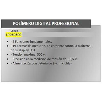 comprar Polimetro Digital Maurer Profesional precio 13,46 €