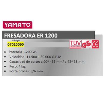 Fresadora Yamato Er1200 - Neoferr