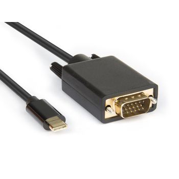 Hamlet Xvauc-vga20 Adaptador De Cable De Vídeo 2 M Usb Tipo C Vga (d-sub) Negro