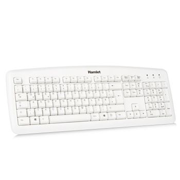 Hamlet Xkkita2-d1w-wh Teclado Usb Qwertz Alemán Blanco