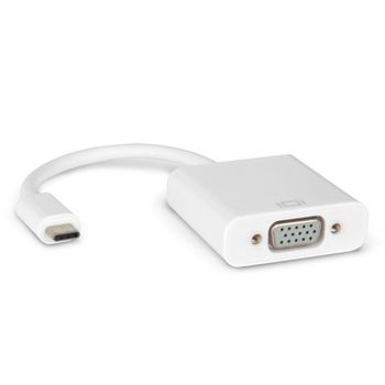 Hamlet Hvatc2vga Adaptador De Cable De Vídeo 0,13 M Usb Tipo C Vga (d-sub) Blanco