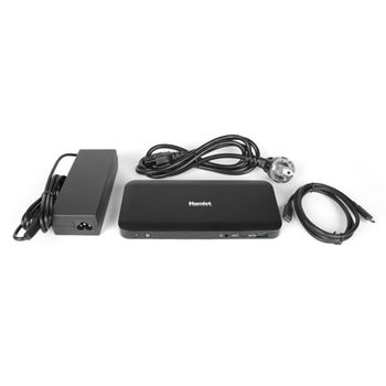 Hamlet Hdocks600c Base Para Portátil Y Replicador De Puertos Alámbrico Usb 3.2 Gen 2 (3.1 Gen 2) Type-c Negro