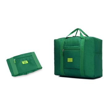 2791 Bolsa De Tela Plegable De Mano Resistente Al Agua Con El Apoyo Para Maletas | Verde