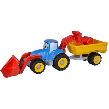 HOMCOM Tractor sin Pedales para Niños de 2-3 Años Excavadora