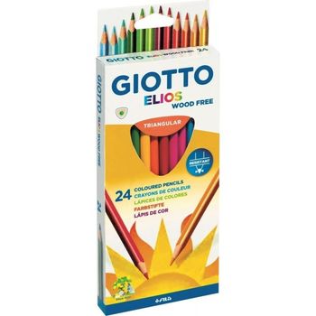 Giotto Lapices De Colores Elios Libre De Madera Estuche De 24