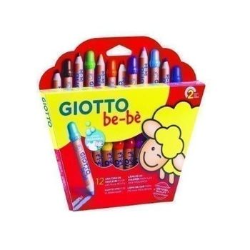 Giotto Lápices De Colores Be-bé Súper Con Sacapuntas Estuche De 12 Surtidos