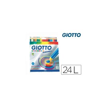 Lapices De Colores Giotto Stilnovo Acuarelables Caja De 24 Colores