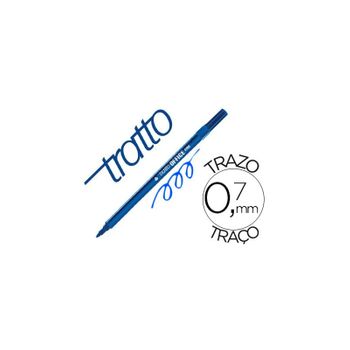 Rotulador Tratto Office Fine Punta De Fibra Trazo 0,7 Mm Azul 120 Unidades