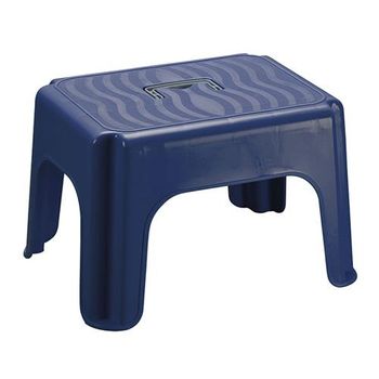 Taburete Plastico Multiuso 36x30x24 Cm. Azul