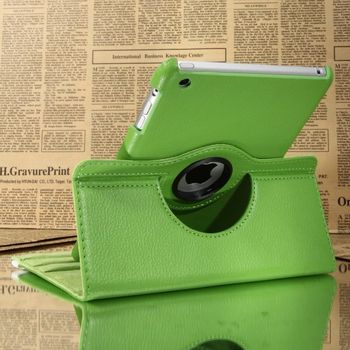 Funda Compatible Con Ipad Mini Piel Sintética Rotación 360° Soporte Giratorio | Verde