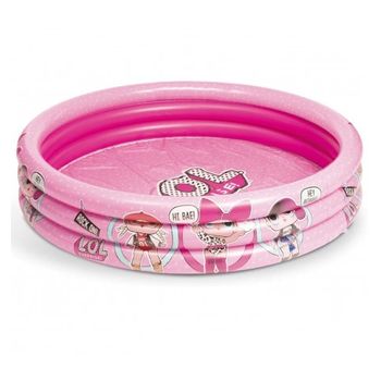 Piscina Hinchable Infantil Surprise Portátil Para Niñas, Niños 122cm Rosa