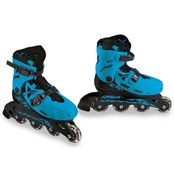 Patines En Línea Skate Azul Talla 33-36