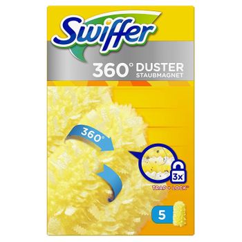 380401 Recargas Para Plumero Swiffer Duster 360 5 Unidades Trap + Lock