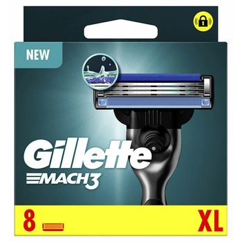 Gillette Mach3 Recambio Cabezales Xl 8 Unidades