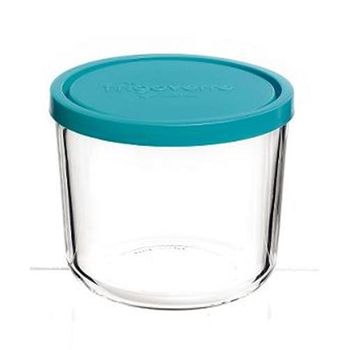 Tupper Cristal Benetton Hermético Cuadrado 340ml Borosilicato Tapa