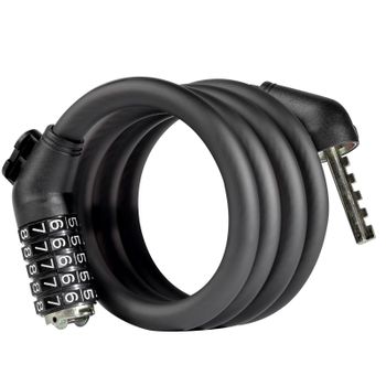 Primematik - Cable Antirrobo De Acero Con Candado Para Bicicleta 12x1200mm  Llave Bj06100 con Ofertas en Carrefour