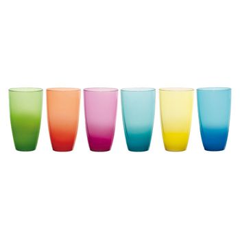 Vaso Alto Color Surtido Pack 6u Marca Cerve