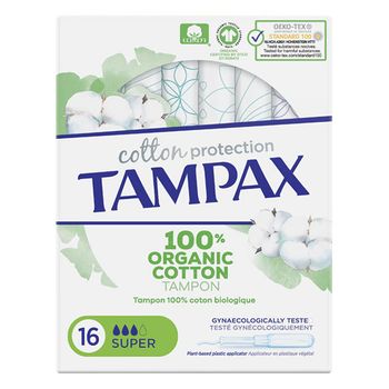 Tampones Super Organic Tampax (16 Uds)