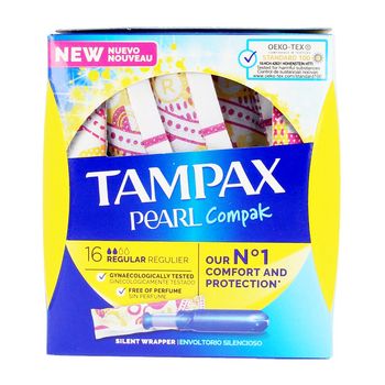 Tampones Regulares Pearl Tampax (16 Uds)