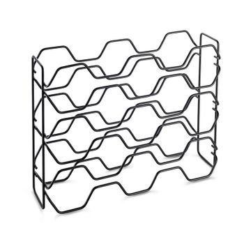 Metaltex Botellero Hexagon 15 Huecos Serie Lava De Metaltex. Acabado Touch-therm® Color Negro