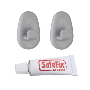 Metaltex Blister 2 Perchas Con Pegamento Extrafuerte Para Colgar