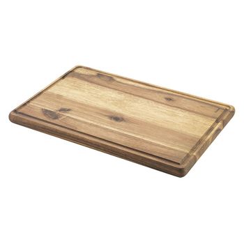 Tabla Cortar Conica Ranurada Madera Acacia Marca Metaltex