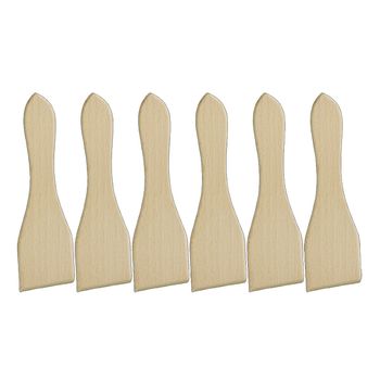 Metaltex Juego De 6 Espátulas Raclette De Madera - 589703