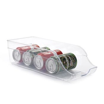 Metaltex Organizador De Frigorífico Transparente Para Latas 35.5x15x10 Cm Nº 13