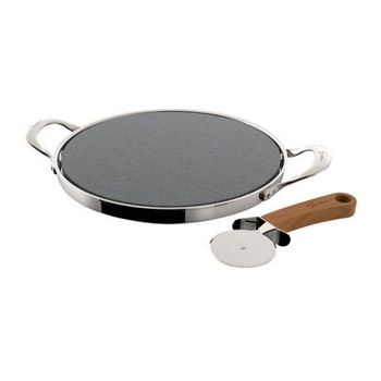 Bandeja Para Horno Pizza Gris Acero Al Carbono 33 X 1 X 33 Cm (24 Unidades)  con Ofertas en Carrefour