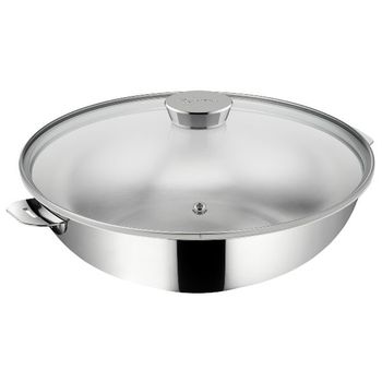 Lagostina Wok Con Tapa 26cm Acero Inoxidable - 12138042026