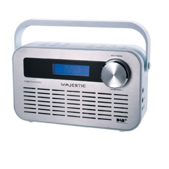 New Majestic Dab-843w Radio Portátil Digital Plata