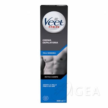 Veet Man Crema Depilatoria Corporal Y Torácica Para Pieles Sensibles 200 M