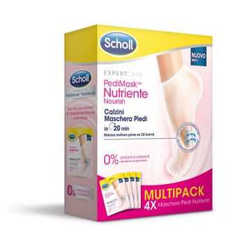 Scholl Pedimask Mascarilla Nutritiva Para Pies Sin Fragancias Y Colorantes