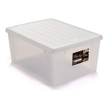 Caja De Almacenaje Elegance Blanco 15 L Plástico (29 X 17 X 39 Cm)