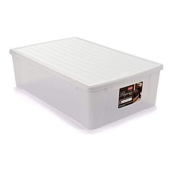 Caja Con Tapa Elegance Blanco Plástico (38,5 X 17 X 59,5 Cm)