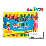 Rotulador Carioca Birelo Bipunta Caja De 24 Colores