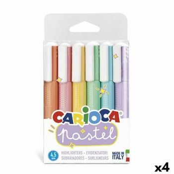 Set De Marcadores Carioca 6 Piezas Multicolor Pastel