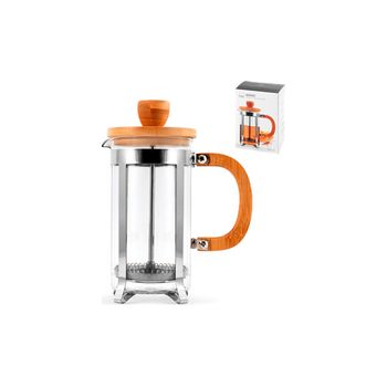 Cafetera / Tetera Embolo Inox Bambu Marca Non