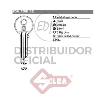 Llave Acero Az2 Azbe - Neoferr..