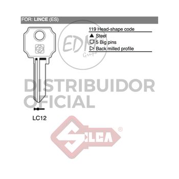 Llave Acero Lc12 Lince - Neoferr..