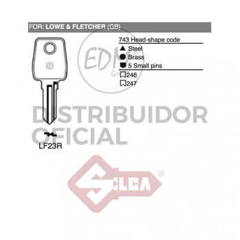 Llave Acero Lf23r Lowe & Fletcher