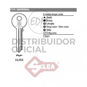 Llave Acero Ul054 Universal