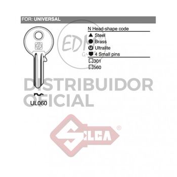 Llave Acero Ul060 Universal