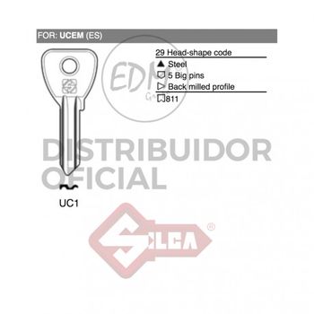 Llave Acero Uc1 Universal