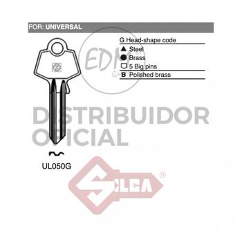 Llave Acero Ul050g Universal