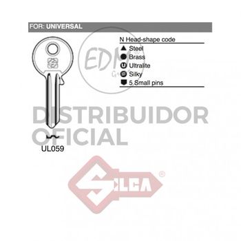 Llave Acero Ul059 Universal