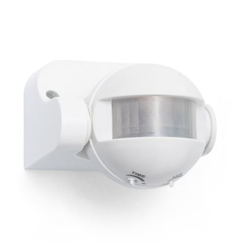 Detector De Movimiento Compacto Ip44. Blanco