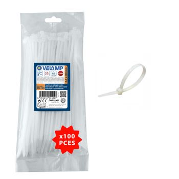 Bridas Sujeta Cables 100 Piezas Negro 2.5x100mm con Ofertas en Carrefour